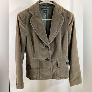 Vintage Banana Republic Olive Green Velvet Blazer